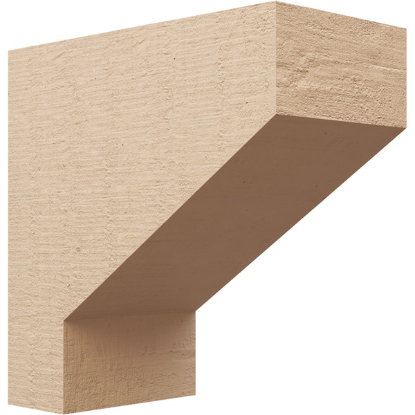 Ekena Millwork 9"W x 18"D x 18"H Classic Clemmons Rough Cedar Woodgrain TimberThane Corbel, Primed Tan CORUR09X18X18CLERCPR - main